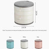 Multilayer Rotating Plastic Jewelry Organizer With Mirror, Earrings Display Stand, Small Accessories Storage Box