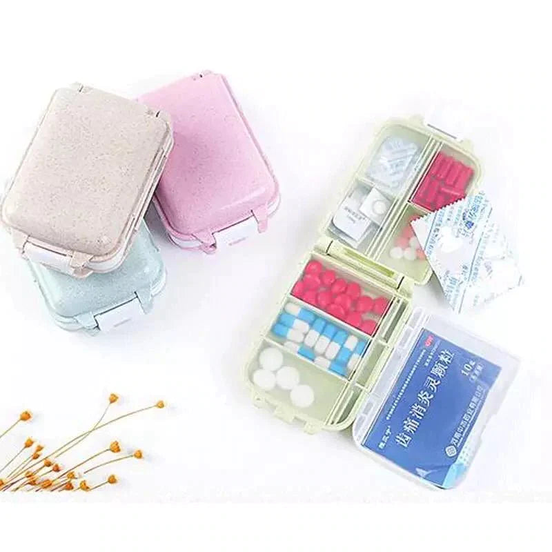 Travel Pill Box Moisture-Proof Organizer Portable Pill Cases Medicine Storage Dispenser Packing Container Cases