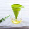Flexible Silicone Foldable Kitchen Funnel Kitchen Funnels for Bottle Liquid Transfer