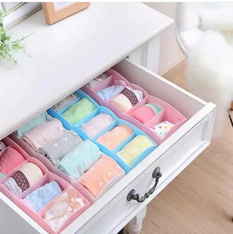 5 Grids Drawer Organizer Storage Organizer for Home Closet 5 Grids Drawer Divider (High Quality)