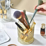 Luxury Striped Lines Cup Shape Makeup Brush Holder