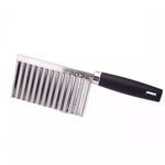 Stainless Steel Wavy Knife, Multi functional Potato Knife, Potato Slicer
