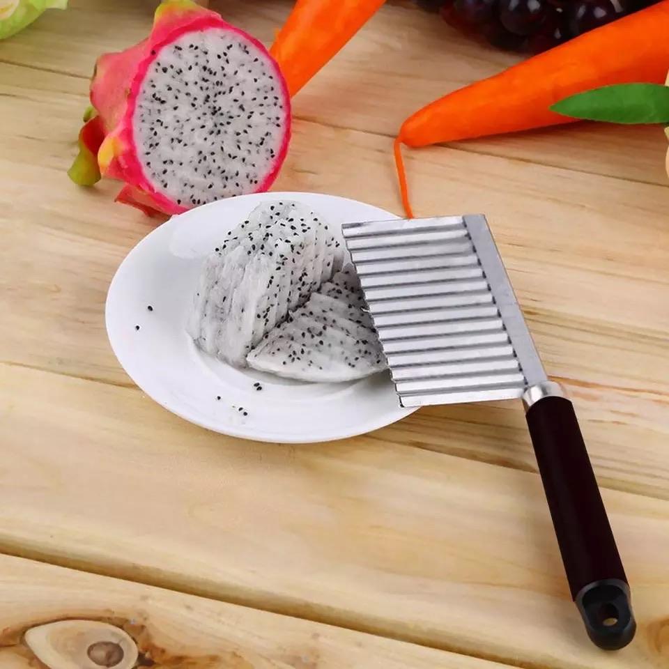 Stainless Steel Wavy Knife, Multi functional Potato Knife, Potato Slicer
