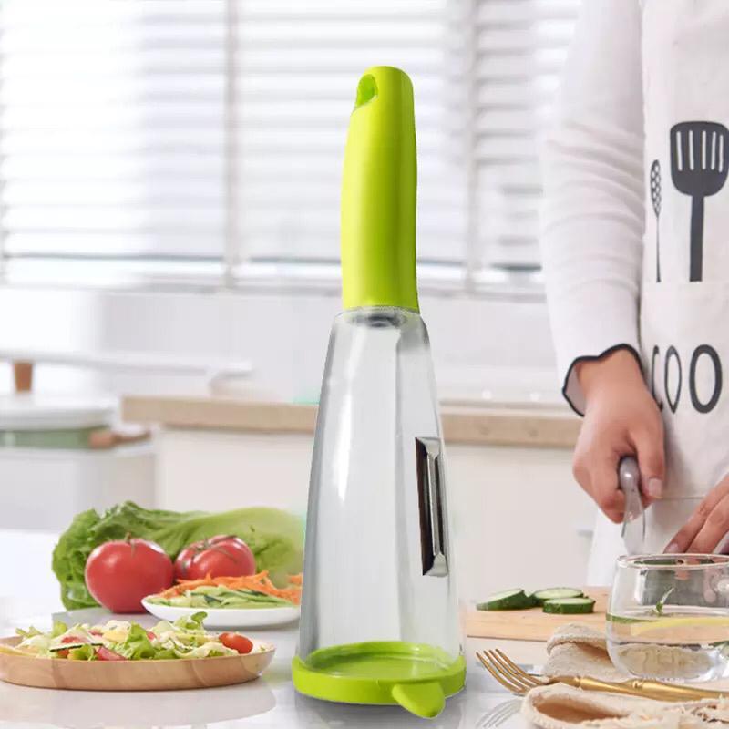 Stainless Steel Storage Peeler With Container Multifunctional Peeler With Storage For Fruits & Vegetables