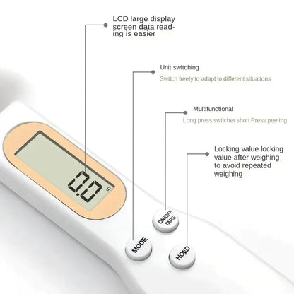 Portable Electric Digital Measuring Kitchen Scale Spoon