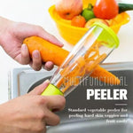 Stainless Steel Storage Peeler With Container Multifunctional Peeler With Storage For Fruits & Vegetables