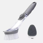 2 in 1 Long Handle Cleaning Brush, Kitchen Cleaning Brush, Soap Dispensing Dish Brush, Kitchen Brush For Sink Cleaning