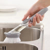 2 in 1 Long Handle Cleaning Brush, Kitchen Cleaning Brush, Soap Dispensing Dish Brush, Kitchen Brush For Sink Cleaning