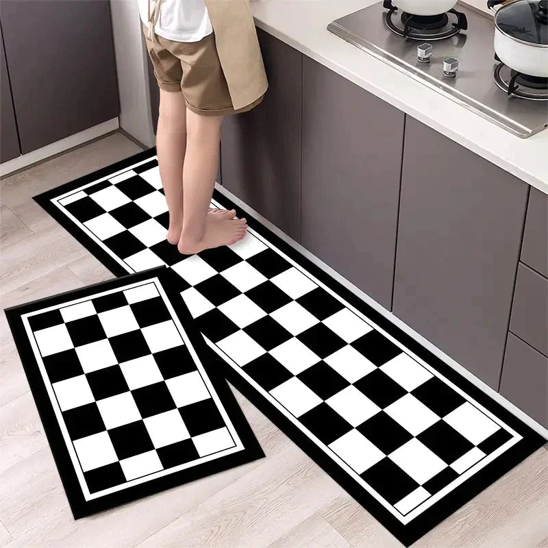 Set Of 2 Anti Slip Floor Mat Washable