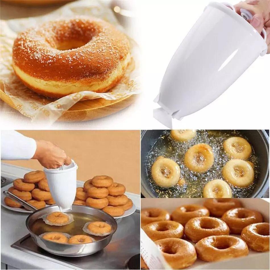 Doughnut Maker Plastic Batter Dispenser DIY Doughnut Maker Donut Cookies Kitchen Plastic Batter Dispenser