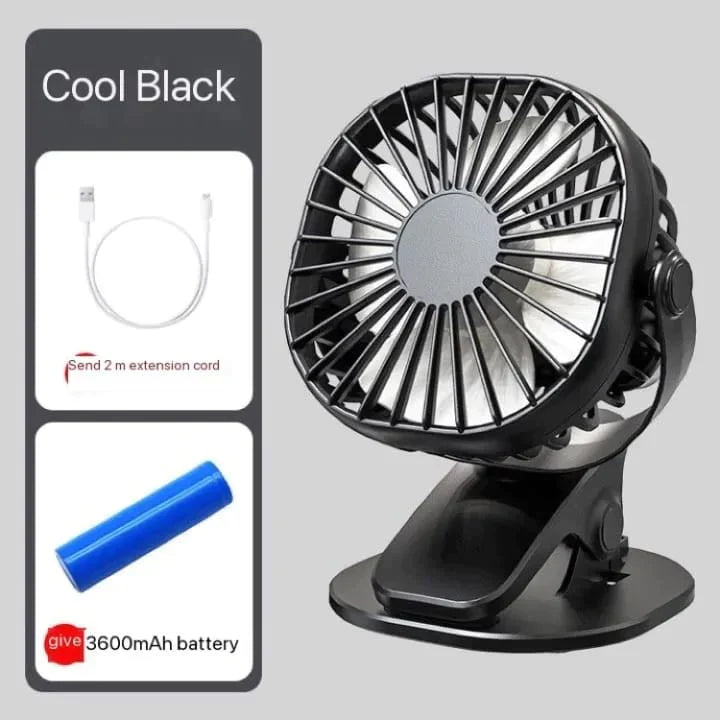 Portable USB Mini Desk Flip Fan 360° Fan Cooler