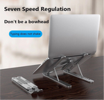 Adjustable Laptop Stand, Steel and Plastic Laptop Holder, 6 Levels Height Adjustment Laptop Holder