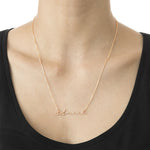 Signature Name Necklace - Gold Plated