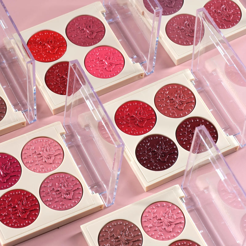Miss Rose 4 colors Gorgeous Lipstick Palette