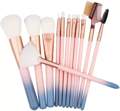 12 Pcs Makeup Brush With Jar