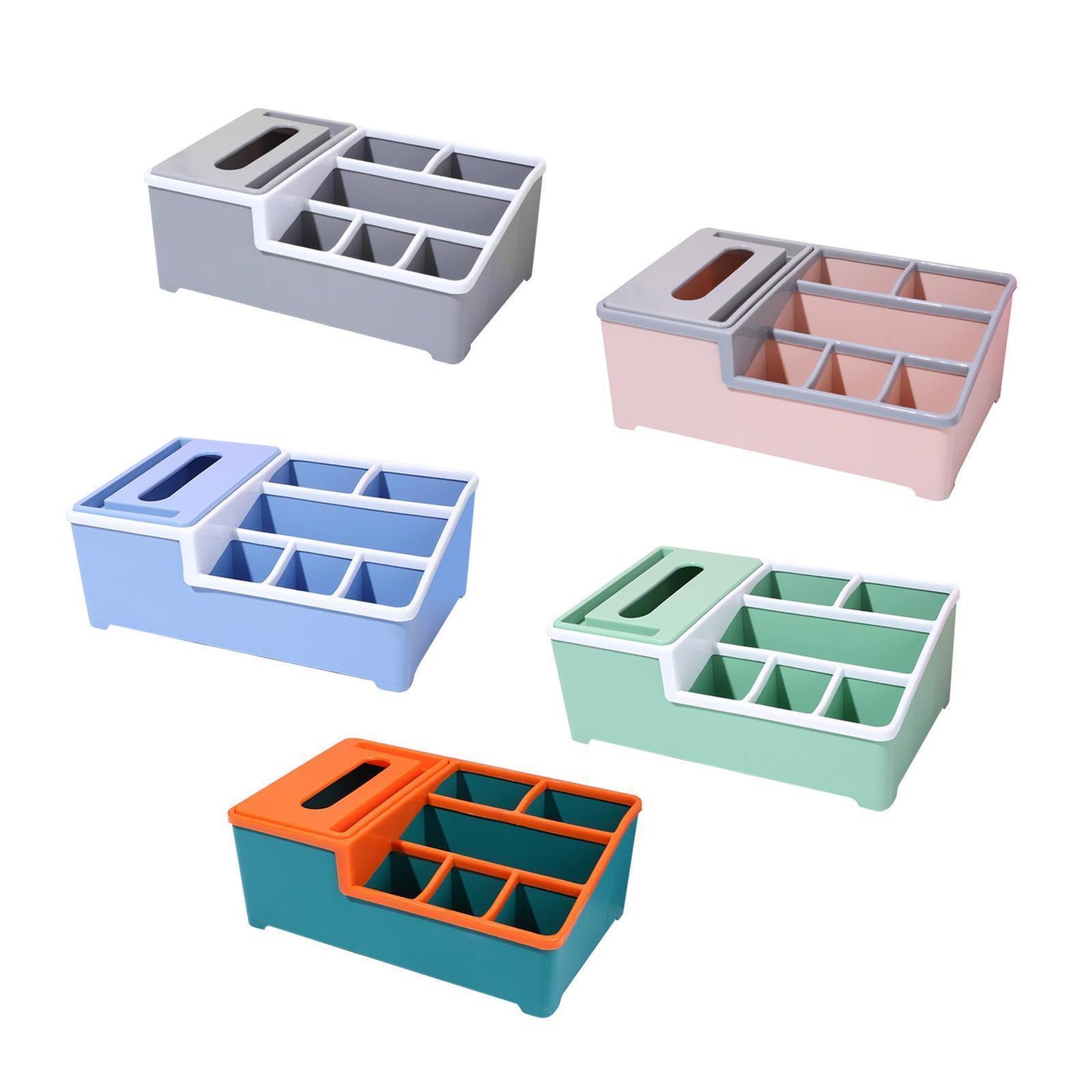 Desktop Organizer Tissue Storage Box