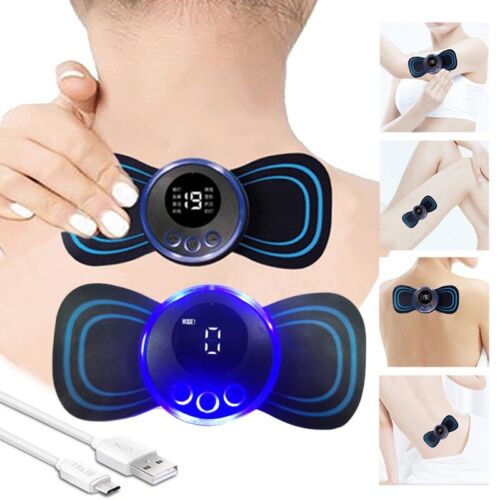 EMS Intelligent Massage Instrument Electric Massager Neck Back Body Cervical Massager Pain Relief Stimulator Massage Patch Rechargeable